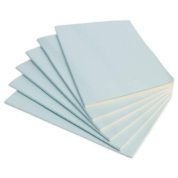 Simply Genius A5 Dotted Notebook Pack - Bleed-Resistant Cream Paper - Light Grid Notebook for Work - Travel Journal Companion - Pack of 6, 8.2" x 5.5", 92 Pages, Light Blue - image 1