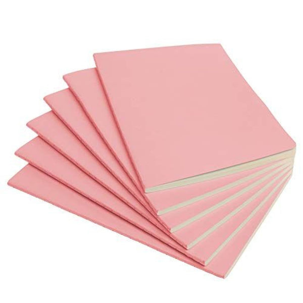 Simply Genius Journaling Notebooks Set - 6-Pack, A5, Pink, Softcover, Ruled - Writing Journal for Note Taking - image 1