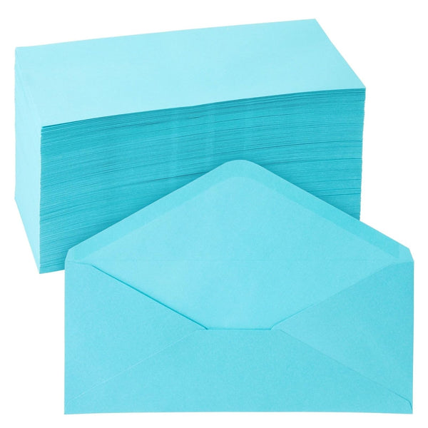 Sustainable Greetings Number 10 Letter Envelopes - Secure Gummed Seal Business, Colored & Wedding Envelopes - Party Mailers - Blue, Pack of 200, 4.125 x 9.5 In - image 1