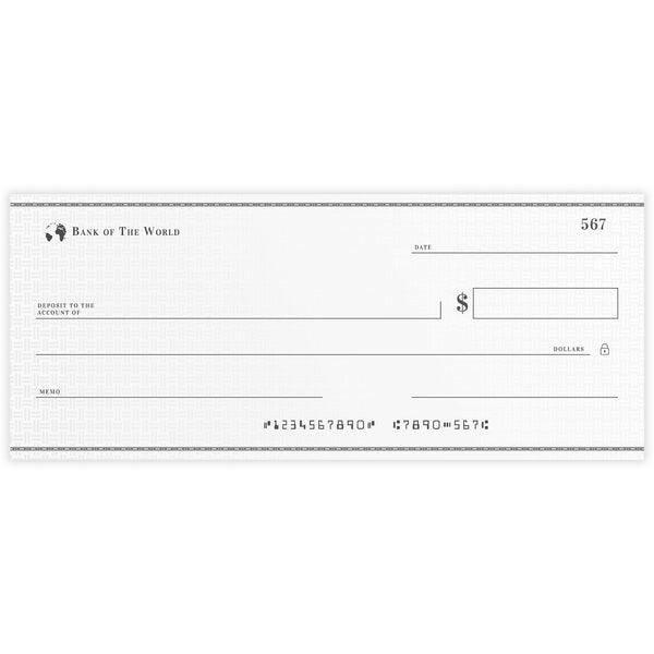 Sustainable Greetings Reusable Giant Paper Check - 30 x 16 in Multicolor Dry Erase Board - Oversized Novelty Gag Gift & Giant Check for Fundraisers & Awards - image 1