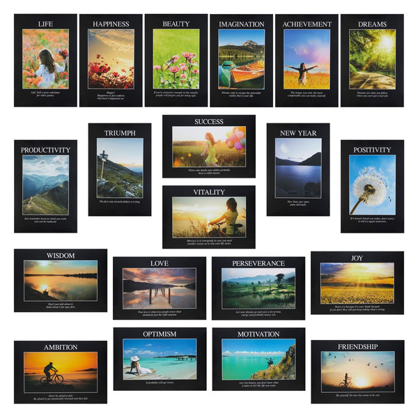 The Gifted Stationary Demotivational Poster with Inspirational Quotes (13x9 in, 20 Pack) - Wall Art - Wall Decor - image 1