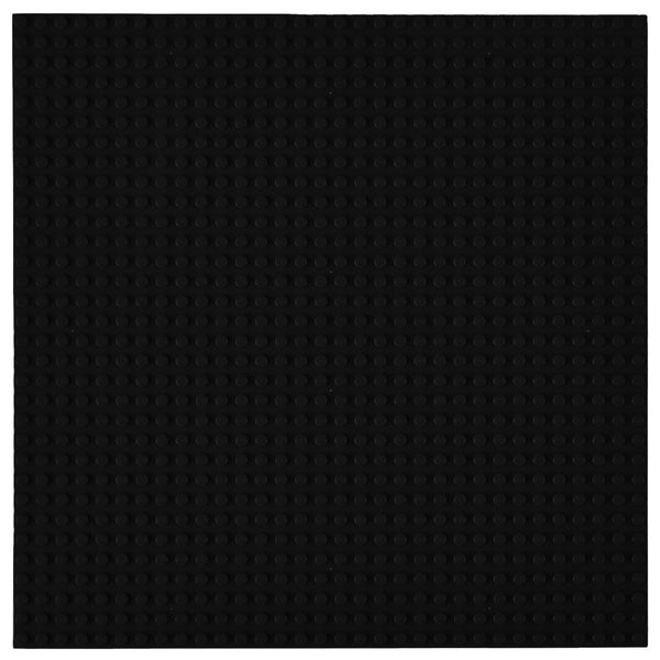 Strictly Briks Classic Black Baseplate - Stackable Base Plates for Multi-Level Brick Builds - Compatible with All Major Brick Brands - Floor & Toy Table Play Mat - 10x10 in, Black - image 1