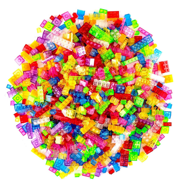 Strictly Briks Toy Building Block, Classic Bricks Building Starter Kit for Kids, 100% Compatible with All Major Brick Brands, Clear Colors, 672 Pieces - image 1