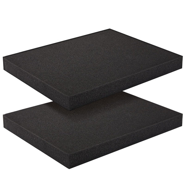 Okuna Outpost Packing Foam Sheets - Tool Foam Insert Protection - Moldable Craft Cushion Pads - High-Density Padding - 2 Pack, 16 x 12 x 1.5 in, Black - image 1