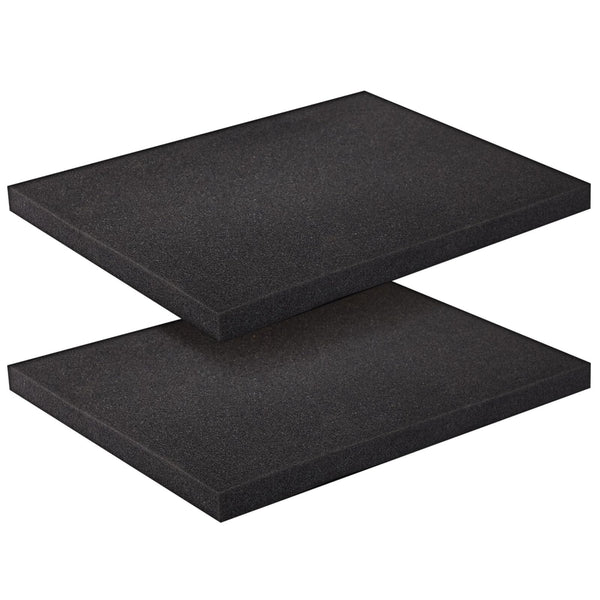 Okuna Outpost Foam Sheets - High Density Cushioning Material - Toolbox Foam Inserts - adaptable Sheet Pack - 16 x 12 x 1 in, Pack of 2, Black - image 1