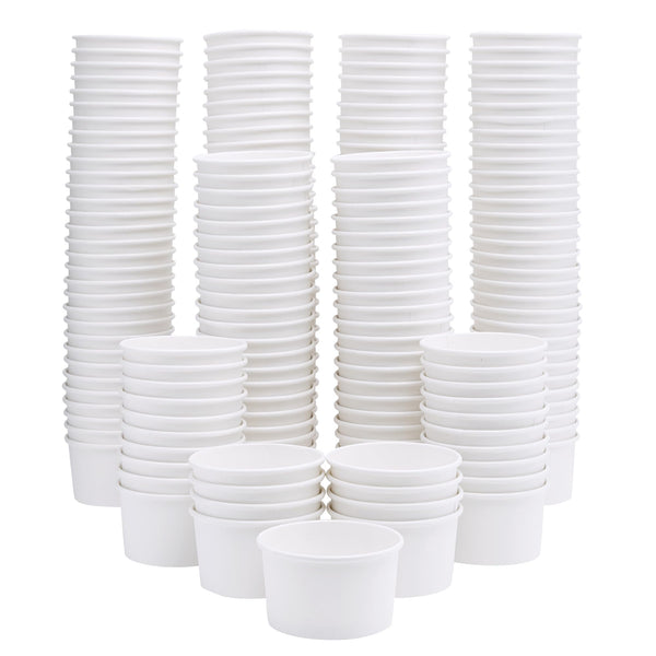 Stockroom Plus 300-Pack Paper Ice Cream Cups - Bulk 8 oz Disposable Ice Cream Bowls Bulk or Parties - image 1