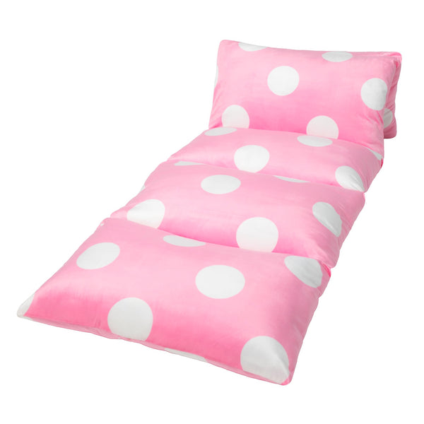 Butterfly Craze Floor Lounger Cover - adaptable Backrest for Floor Seating - Versatile Guest Bed Pad - For Studio Apartment Essentials - Queen Size, Polka Pink - image 1