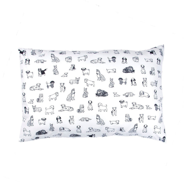 Kids Rule 3-Piece Dog Sketch Bed Sheet Set for Boys & Kids - 1 Twin Flat and 1 Twin Fitted Sheet, Queen Pillowcase, Soft Brushed Microfiber Smooth Durable Polyester - image 1