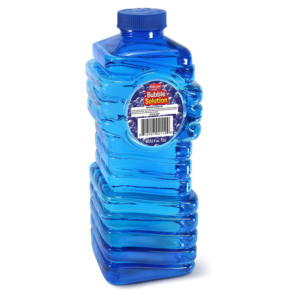 Kidzlane Bubbles Solution Refill 67.63 oz - Large and Easy-Grip Bottle for Bubble Machine, Guns, and Wands - Toddler Liquid Refill for Ages 3 and Above - Basket Filler and Party Favor - image 1