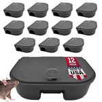 Exterminators Choice Compact Mouse Bait Station - Heavy-Duty Outdoor Mouse Bait Box - Lockable Design with Key - Versatile...
