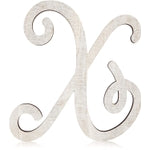 13-Inch Unfinished Wooden Monogram Letter X, Rustic-Style Home Decor, Paintable Wood Alphabet Letters for DIY Signs, Party...