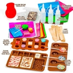 GirlZone Little Choco Delights Maker Kit, Chocolate Making Set for Kids with Candy Bar Molds, Lolly Sticks & Wrappers, Fun...