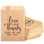 Sparkle and Bash Cookie Bags for Wedding Favors - 5 x 7.5 In, Pack of 100, Brown Paper - Popcorn Treat Bags for Wedding