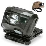 Life Mounts LED Tactical NVG Shroud Helmet Light - One Size, Gray - Push-Button NVG Shroud Headlamp Control - Polycarbonat...