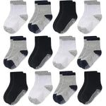 CozyWay Baby Socks & Toddler Crew Grip Socks - Non-Slip Gripper Soles & Toddler Grippers - Breathable Cotton & Infant Foot...