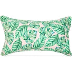 Blue Panda Blow Up Pool Pillow - 17 x 10 in - Tropical Leaves Pattern - Inflatable Pillow for Pools