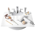 Maplefield Bathroom Sink Cover for Counter Space, Heat Resistant Silicone Sink Mat for Your Beauty Routine, Small Bathroom...