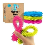 IMPRESA Fidget Toys Spiky Sensory Rings - 3-Pack, 2-Inch Inner / 4-Inch Outer - Sensory Toys & Classroom Prizes, Fidget Br...