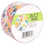 Simply Genius Colored Duct Tape - 1.88 in x 10 Yd, Spring Flowers - Decorative Patterned Adhesive Waterproof Tape for Craf...