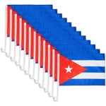 Okuna Outpost Cuba Car Flags - Durable Waterproof Polyester for Car Flag Display - Easy Window Mount & Clip Installation -...