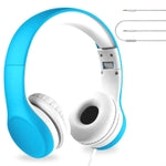 LilGadgets Connect+ Foldable Headphones, Adjustable Fit Soft Touch Padding for Kids with Mic, Volume-Limited & Noise Reduc...