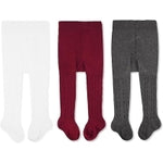CozyWay Baby & Toddler Tights - Cable Knit Design & Knit Tight - Soft Cotton Comfort & Cotton Tight - 3-Pack Multicolor & ...