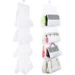 Okuna Outpost 8-Pocket Fabric Mesh Hanging Purse Organizer - 2-Pack, White, 48 x 13.8 in - Hanging Closet Organizer & Purs...