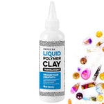 Impresa Translucent Liquid Polymer Clay - 4 oz, Chocolate & Glossy - Waterproof Oven Bake Clay for Jewelry & Mixed Media