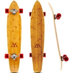 Magneto Kicktail Longboard Skateboard - 70mm 78A Wheels for Rough Road Longboard - High Profile Skateboard Deck for Stable...
