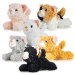 PREXTEX Realistic Looking Small Cat Stuffed Animal - 6 inch Stuffed Kittens with Lifelike Details - Plush Cat Set for Kids...