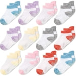 CozyWay Baby & Toddler Ankle-Grip Set - Non-Slip Grippers & Baby Socks with Grips - Grippy Socks for Toddlers & Easy On-Of...