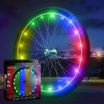 Activ Life LED Color-Changing Bike Wheel Lights - USB-C Rechargeable for Enhanced Brightness & Visibility - Multicolor, We...