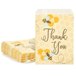 Sparkle and Bash Bumble Bee Paper Treat Bags - 5 x 7 In Yellow Paper, 100 Count - Printed Bee Favor & Goodie Holders with ...