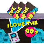 Sparkle and Bash 90s Table Cloth - Purple Plastic, 54 x 108 in, 3-Pack - I Love The 90s Retro Birthday Party Tablecloth