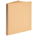 Paper Junkie Spiral Bound Scrapbook Album - 12 x 12 In, Kraft Hardcover, 40 Sheets (80 Pages) - Blank Kraft Paper Pages La...