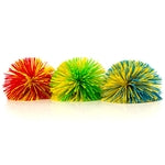 IMPRESA Monkey Stringy Balls - Pack of 3 - 3 in Stress Ball - Hypoallergenic Silicone Latex-Free Spheres - Multicolor Fidg...