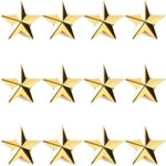 Bright Creations Gold Point Star Pins Enamel Lapel Pin Set - 1-Inch & 12-Pack - Zinc Alloy Butterfly Clasp & Durable Desig...