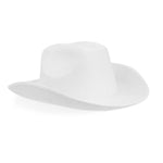 Zodaca White Cowboy Hat for Women & Men - Cowgirl Hat for Party & Festival - Costume Accessory - One Size Fits Most, White...