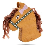 BLUE PANDA Horse Pinata - Small 12 x 16 x 3 in Brown & Pink Paper - Farm & Western Pinata for Horse Party & Pony Birthday ...