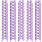 Bright Creations 100 Pack Purple Twist Tie Bows for Treat Bags, 3" Small Satin Ribbons for Craft Decoration, Gift Wrap, Th...