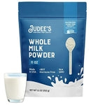 Judee's Gluten Free Whole Milk Powder - Creamy Instant Milk Powder for Baking Pancakes & Bread - Shelf-Stable Blend for Tr...