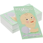 Paper Junkie Scratch Off Baby Shower Game Cards - 60 Pack, Multicolor Paper - Baby Shower Games & Scratch Off Activity