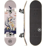 Magneto 7-Ply Maple Complete Skateboard - Double Kicktail & Shallow Concave Cruiser Skateboard - Smooth Skateboarding with...