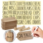 Talented Kitchen Wooden Hanging Tags - Kitchen & Home Organization - Canning Jar & Basket Tags - Wood Labels for Storage B...