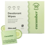 Dew Well Deodorant Wipes - Individually Wrapped Travel Wipes - On-the-Go Travel Toiletries - Natural Deodorant Formula - 5...