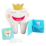 Tickle & Main Tooth Fairy Pillow Kit - 3-Piece Set, 9 x 8 in Felt Cover - Holder Pocket, Interactive Notepad & Photo Pouch...