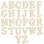 Bright Creations Wooden Alphabet Letters - adaptable Wooden Alphabet to Paint - Craft Letters for Wall for Tabletop Decor ...