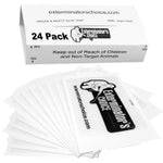Exterminator’s Choice - Large White Glue Sticky Traps - Professional Quality Glue Board - Easy Pest Control for Ants, Roac...