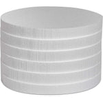 Bright Creations Round Foam Circles - 10 x 10 x 1 In, White, 6-Pack - Craft Foam Rounds & DIY Supplies