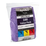 Artellius Mini Hot Glue Sticks - 100 Pack, Purple, Trigger Style - Hot Melt Glue Sticks for All-Temp Use & Strong Bond